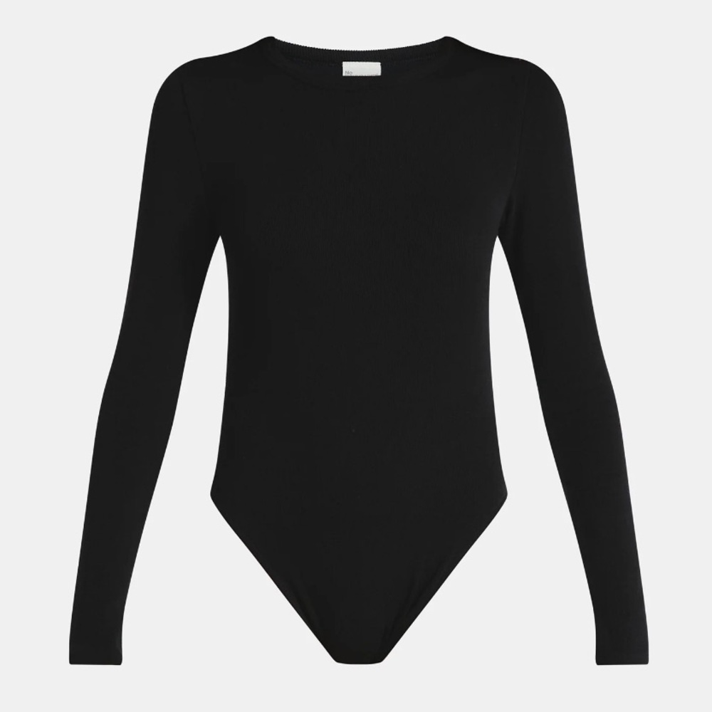 No Boundaries Seamless High Neck Bodysuit with Long Sleeves